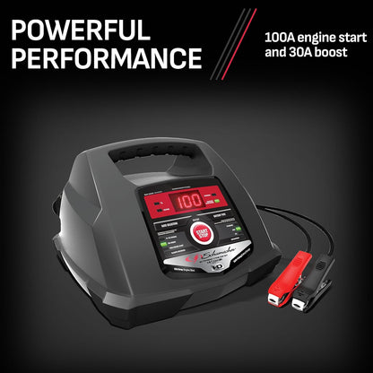 Automatic Battery Charger, Engine Starter, Boost Maintainer and Auto Desulfator with Advanced Diagnostic Testing- 100 Amp/30 Amp, 6V/12V
