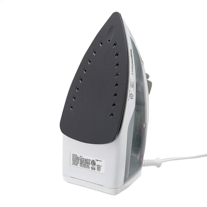 Basics Teflon Soleplate Steam Iron, 1200-Watt, Gray, 1.31ft