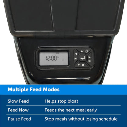 Healthy Pet Simply Feed - PetSafe Automatic Feeder - Headquartered in Knoxville, TN - Automatic Dog Feeder from the Engineers of the Smart Feed & Dancing Dot - 1-Year Comprehensive Protection Plan,Black