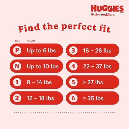 Huggies Little Snugglers Baby Diapers, Size 1 (up to 14 lb.), 198 Pack