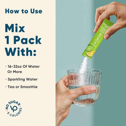 Venture Pal Sugar Free Electrolyte Powder Packets - Liquid Daily IV Hydration Packets for Rapid Rehydration,16 Sticks