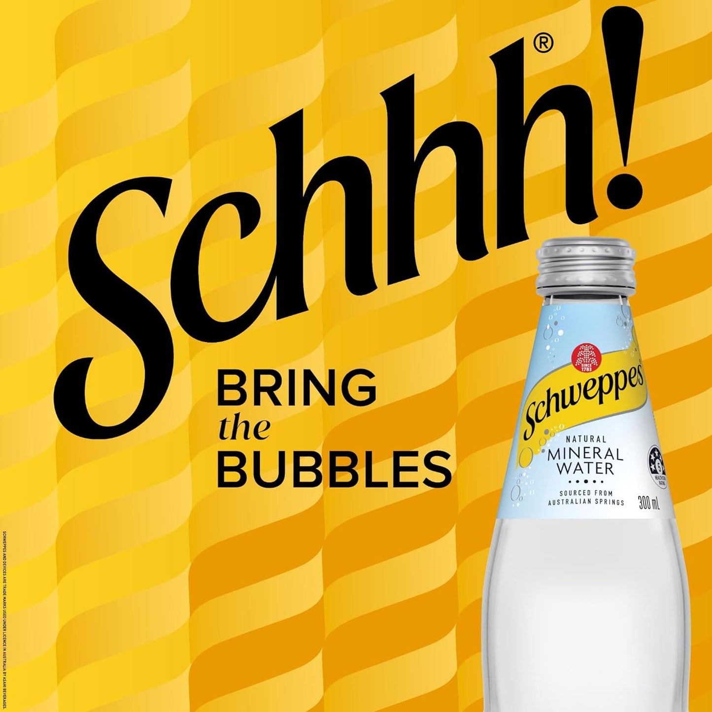 Schweppes Natural Mineral Water, 4 x 300 ml (Pack of 6)