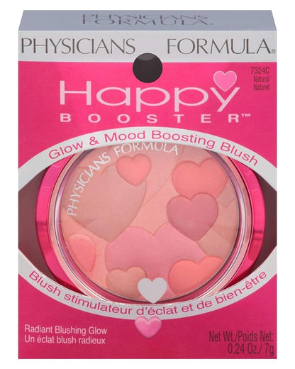 Happy Booster Glow and Mood Boosting Blush, Natural, 0.24 oz.