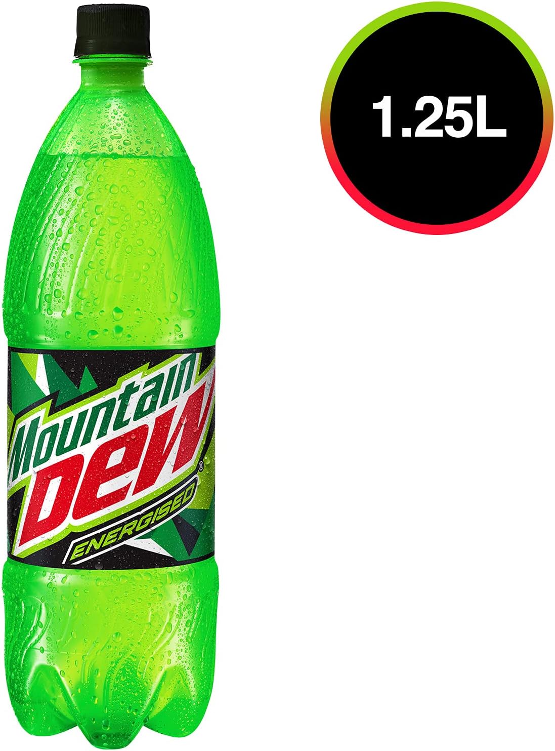 Mountain Dew Energised Soft Drink, 12 x 1.25L