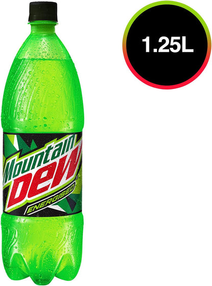 Mountain Dew Energised Soft Drink, 12 x 1.25L
