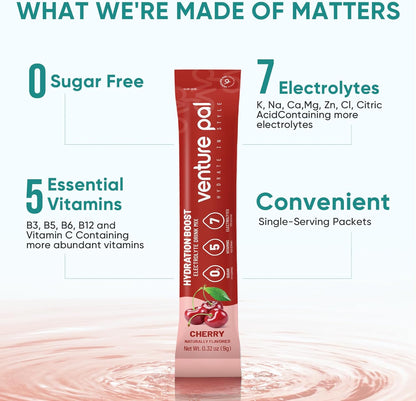 Venture Pal Sugar Free Electrolyte Powder Packets - Liquid Daily IV Drink