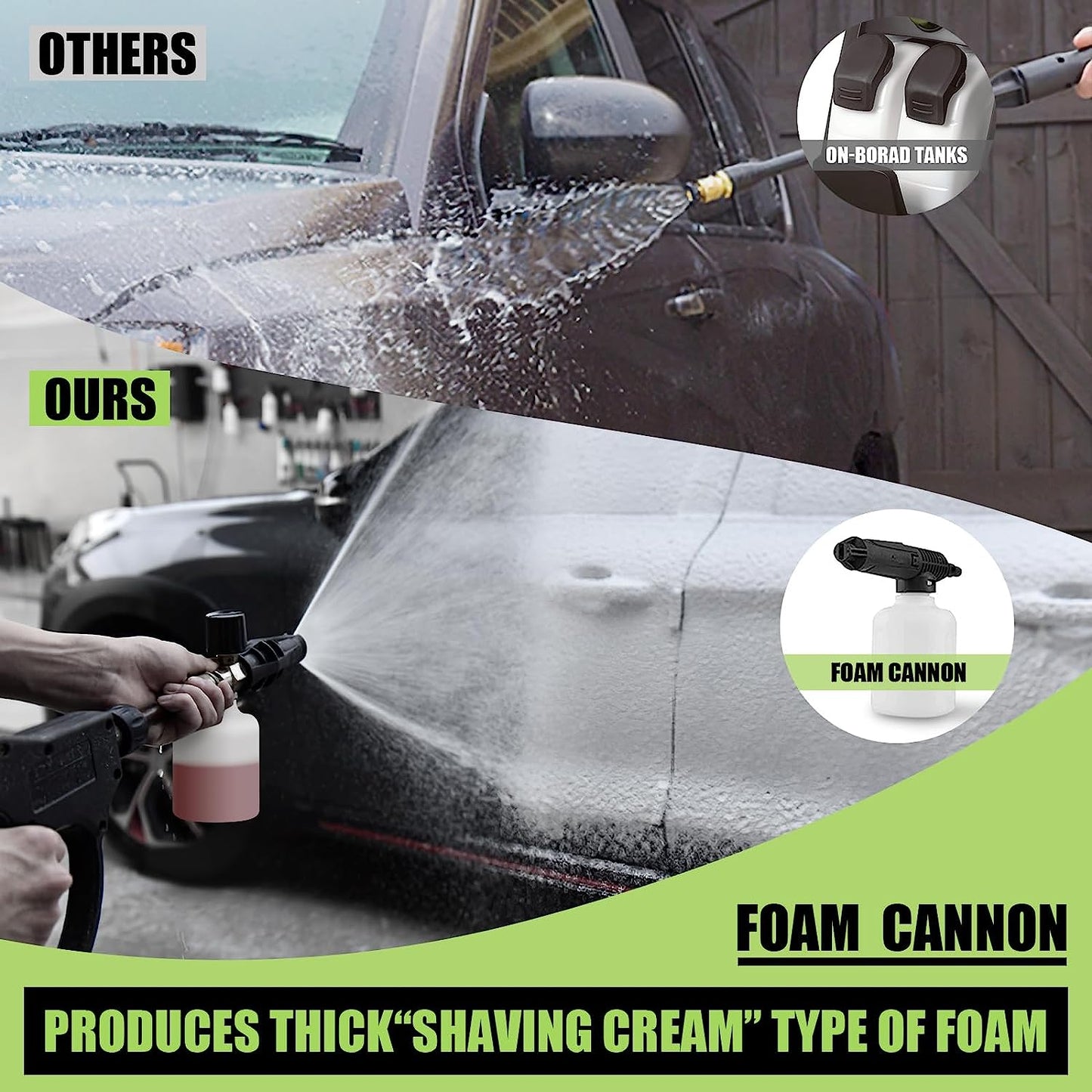 PowRyte Electric Pressure Washer, Foam Cannon, 4 Different Pressure Tips, Power Washer, 3800 PSI 2.4 GPM