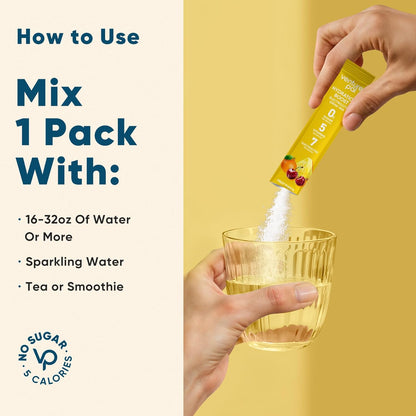 Venture Pal Sugar Free Electrolyte Powder Packets - Liquid Daily IV Hydration Packets for Rapid Rehydration | 7 Electrolytes & 5 Vitamins | Keto Friendly | Non-GMO | Vegan | Fast Dissolve | 16 Sticks