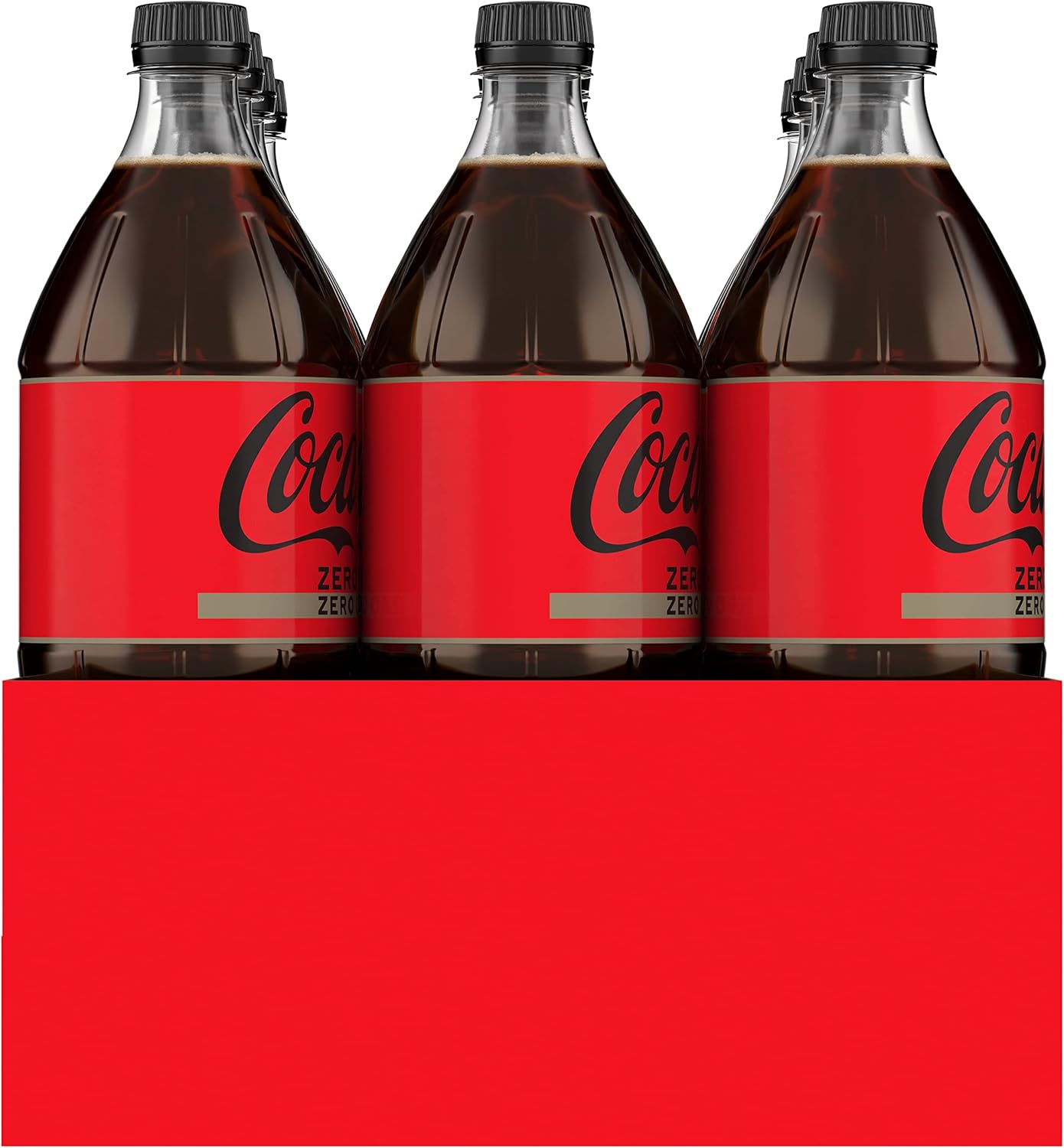 Coca-Cola Zero Sugar Caffeine Free Soft Drink Multipack Bottles 12 x 1.25L