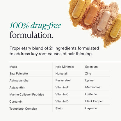 Nutrafol Women's Balance Hair Growth Supplements, Ages 45 and Up, Clinically Proven