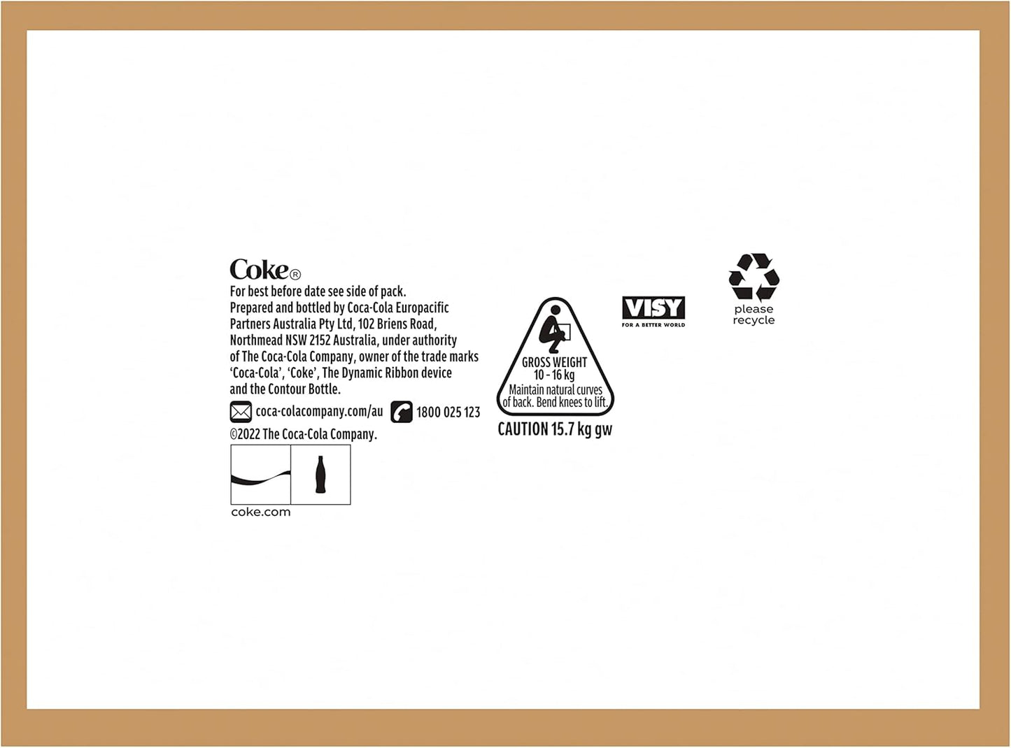 Coca-Cola Zero Sugar Vanilla Soft Drink Multipack Bottles 12 x 1.25L