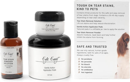 Eye Envy Cat Tear Stain Remover Starter Kit,MADE IN USA