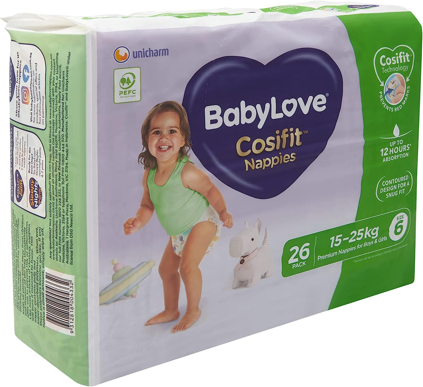 BabyLove Cosifit Nappies Size 6 (15-25kg) | 78 Pieces