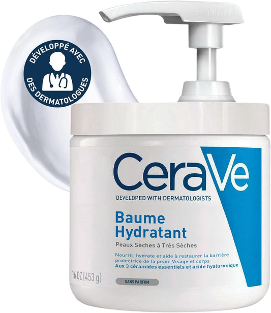 CeraVe Moisturising Cream for Body and Face, with Pump Dispenser, Cream for Dry to Very Dry Skin, with Hyaluronic and 3 Essential Ceramides