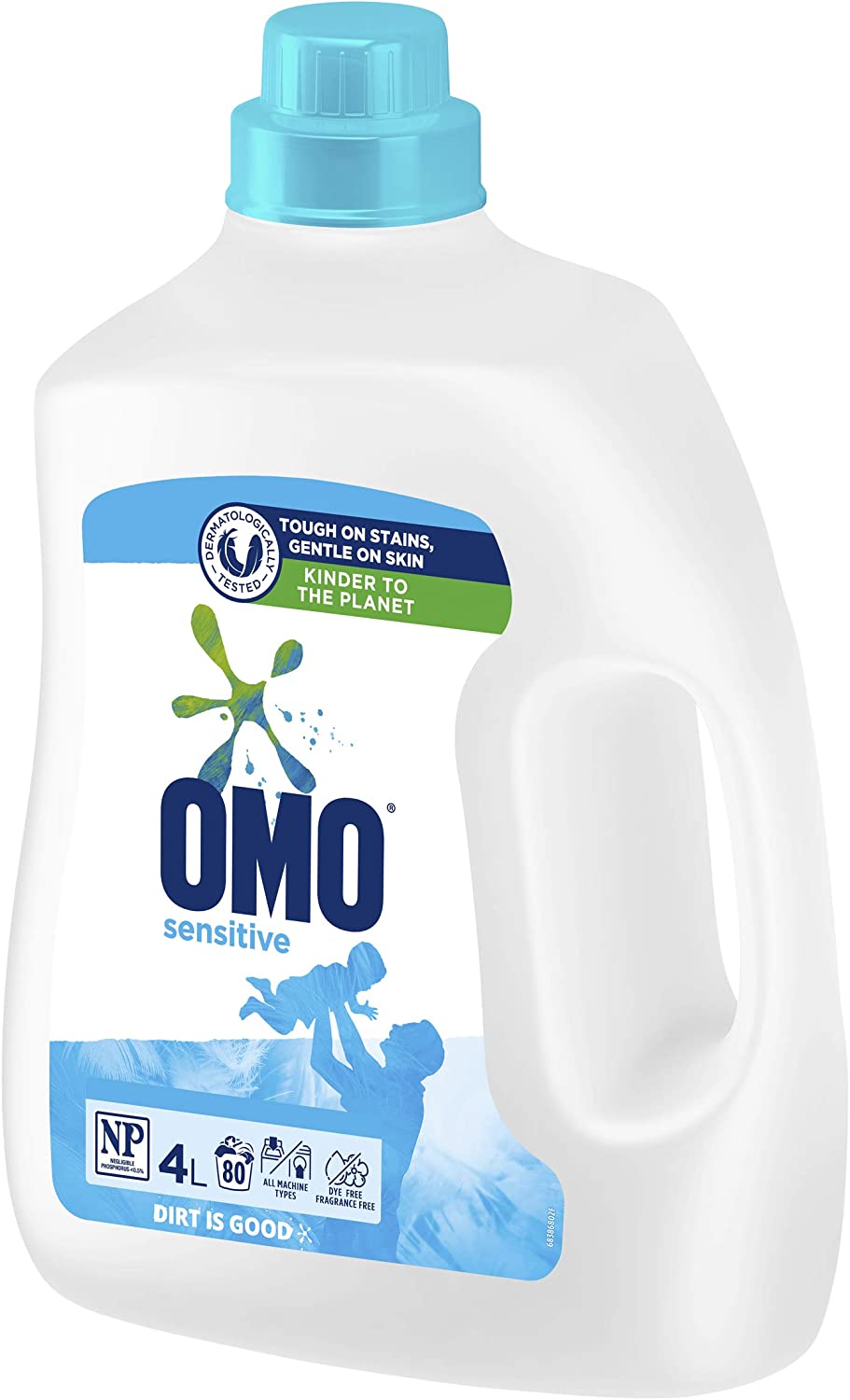 Omo Sensitive Laundry Liquid Detergent Front and Top Loader 4L