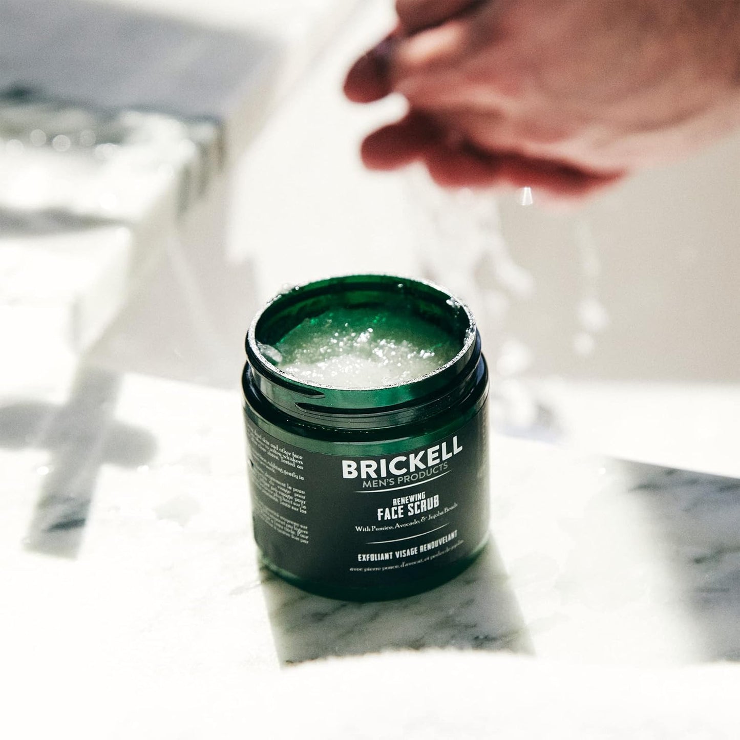 Brickell Men's Daily Advanced Face Care Routine II, Activated Charcoal Facial Cleanser, Face Scrub, Face Moisturizer Lotion, Natural and Organic, Unscented