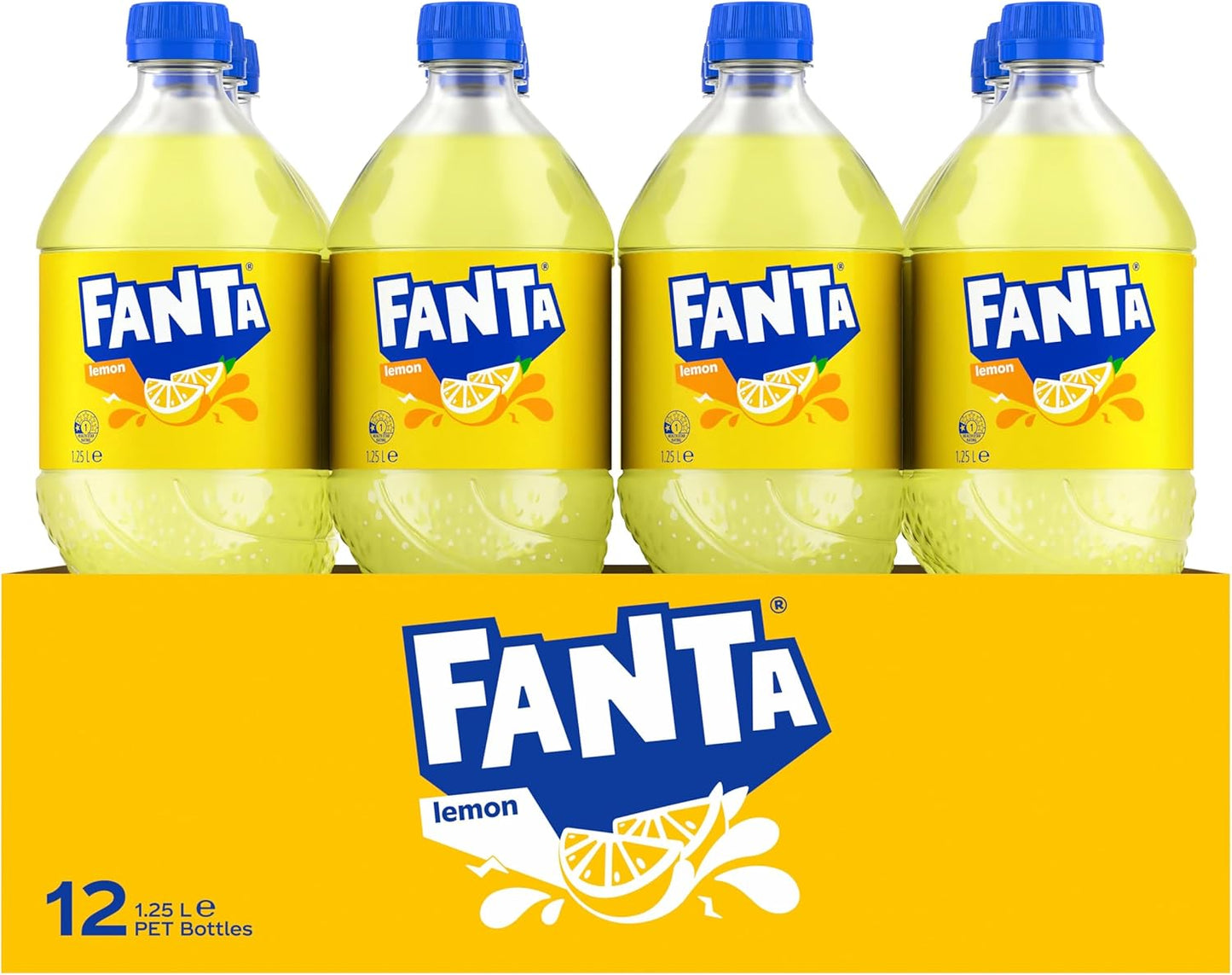 Fanta Lemon Soft Drink 12 x 1.25L Bottle