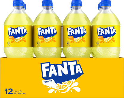 Fanta Lemon Soft Drink 12 x 1.25L Bottle