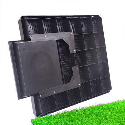 Dog Pee Grass Pad with Tray，Artificial Pet Grass Indoor Dog Potty Pet Potty Training Pads Pet Turf Outdoor Supplies Portable Bathroom, Green, 25x20x2.5inch