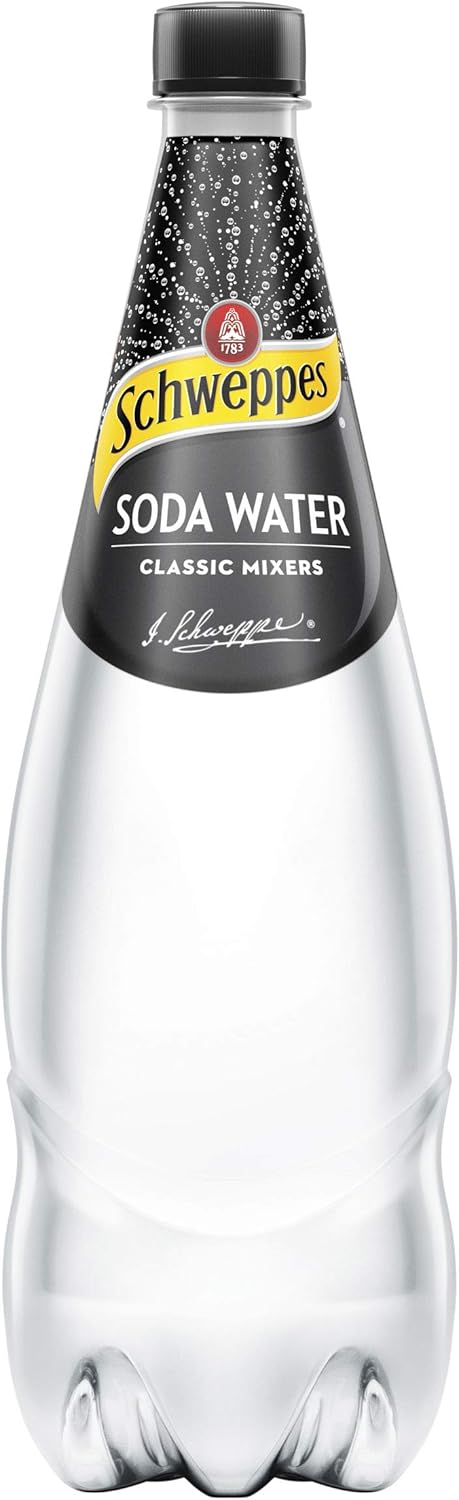 Schweppes Soda Water, 12 x 1.1L