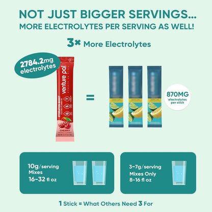 Venture Pal Sugar Free Electrolyte Powder Packets - Liquid Daily IV Drink