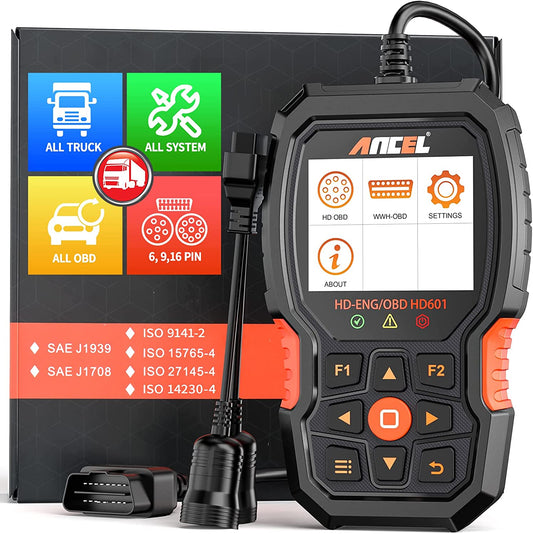 ANCEL HD601 Heavy Duty Truck Scanner All System Auto Diesel Diagnostic Scan Tool