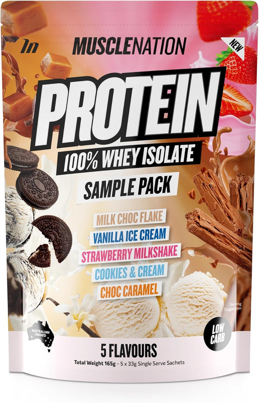 Muscle Nation Variety Pack - 5 x 33g Multiple Flavours