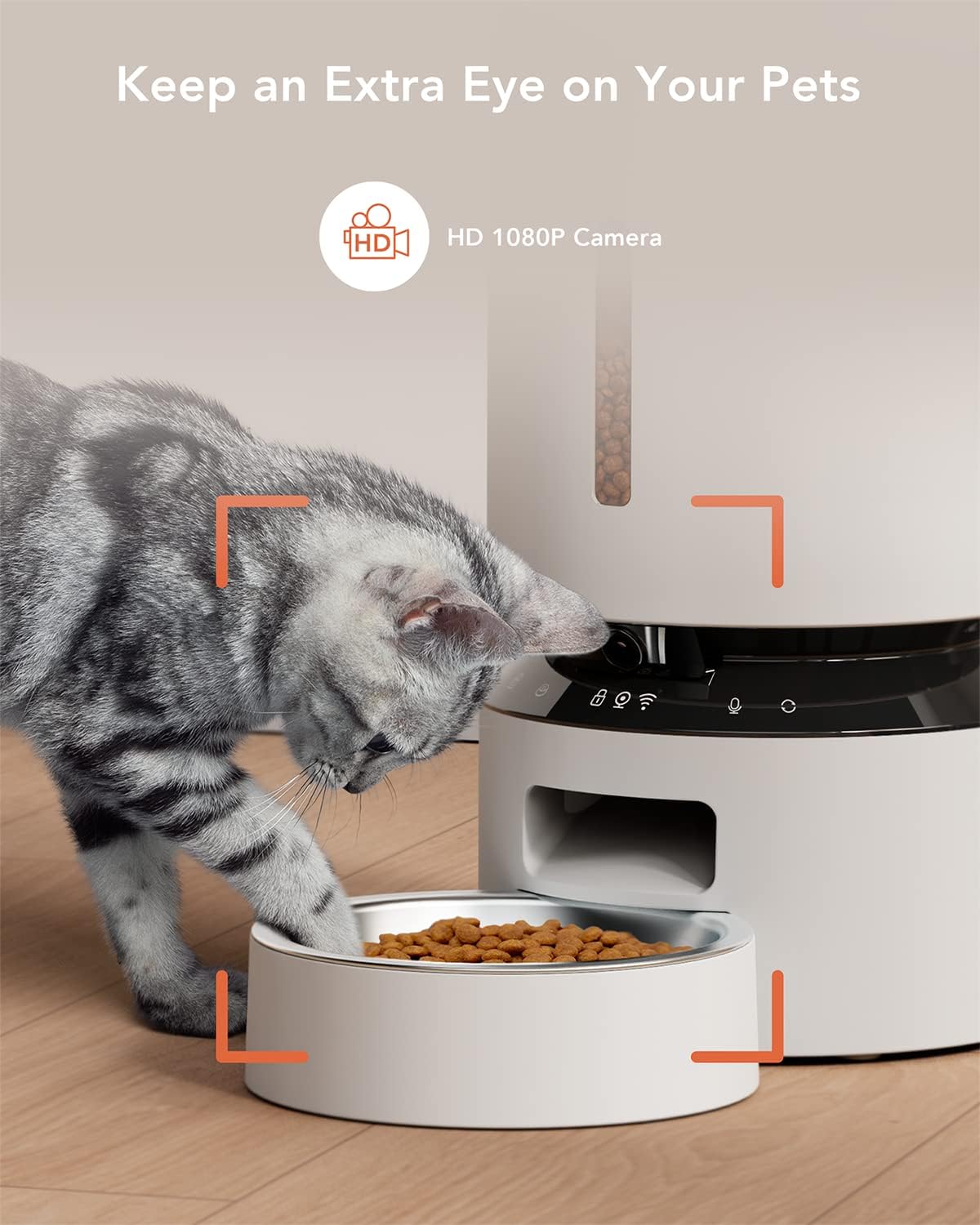 PETLIBRO Automatic Cat Feeder with Camera 1080P HD Video with