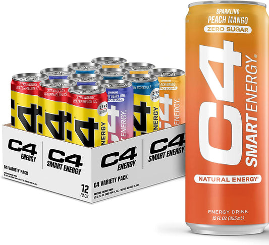C4 Energy & Smart Energy Drinks Variety Pack Zero Calorie, Coffee...