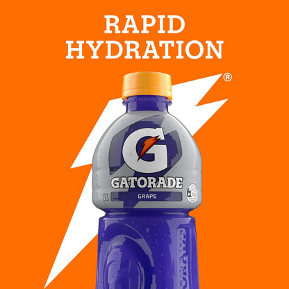 Gatorade Grape Flavoured Pet Electrolyte Sports Drink 1 Litre (Pack of 6)
