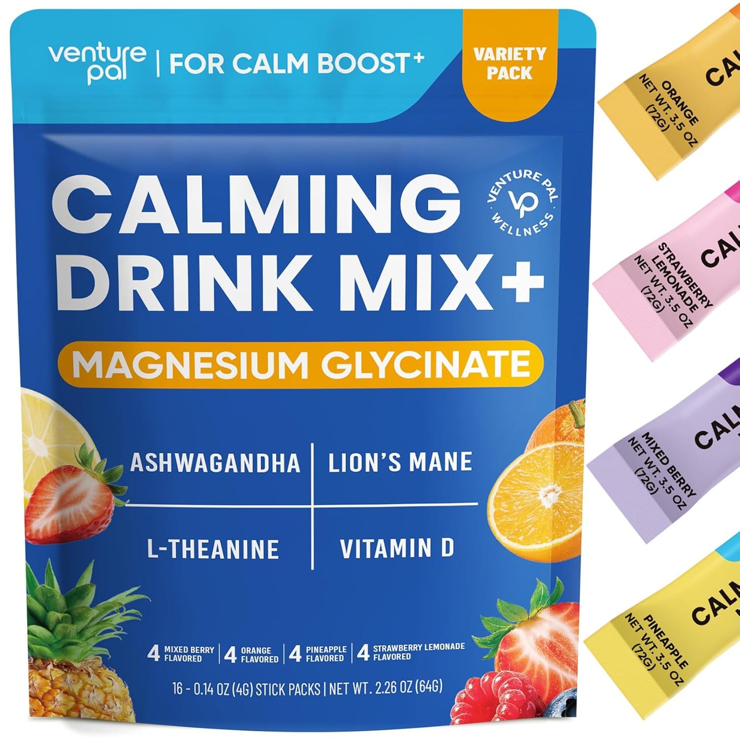 Venture Pal Calming Powdered Drink Mix - Sleep & Relaxation - Vegan & On The Go
