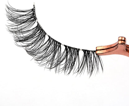 Eyelashes Russian Volume Fluffy Strip Lashes 5 Pairs Manga Natural looking Wispy C/D Curly False Eyelashes