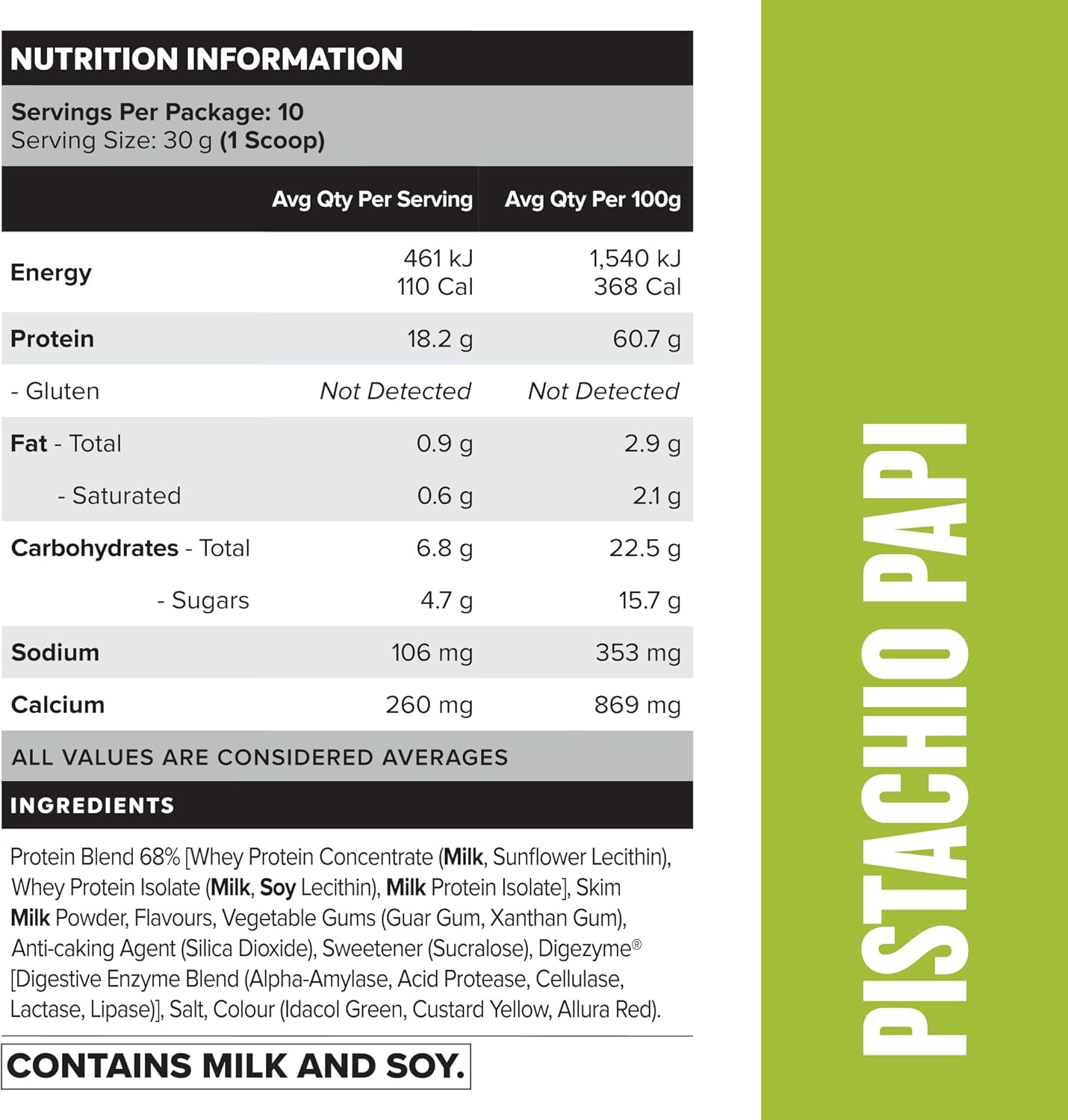 Muscle Nation Pistachio Papi Daily Shake 300g (10 Serves)