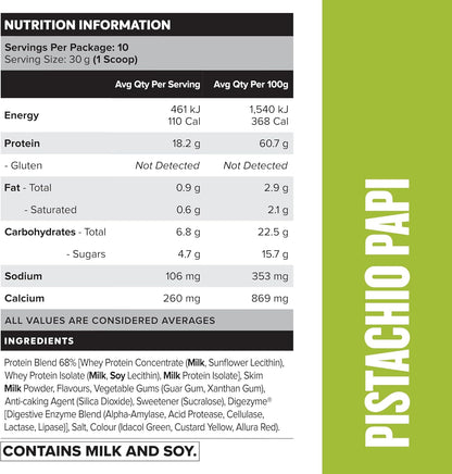 Muscle Nation Pistachio Papi Daily Shake 300g (10 Serves)