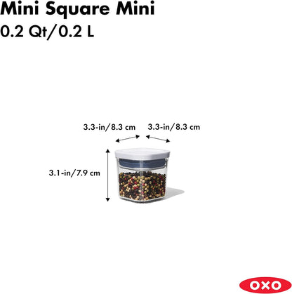 OXO Good Grips POP 2.0 4-Piece Mini Canister Set, Multicolor, One Size