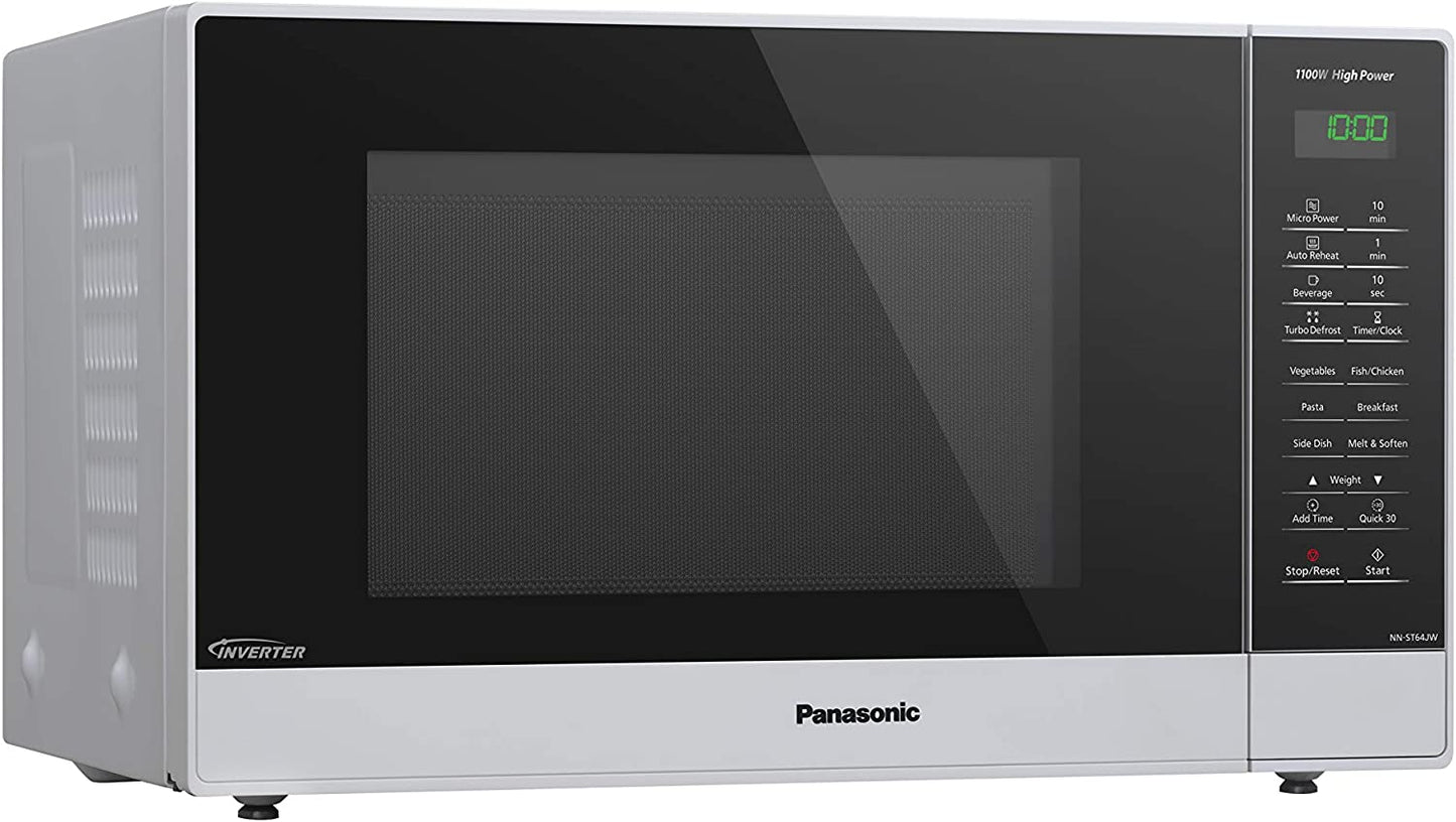 Panasonic 32L 1100W Compact Inverter Microwave Oven, White (NN-ST64JWQPQ)