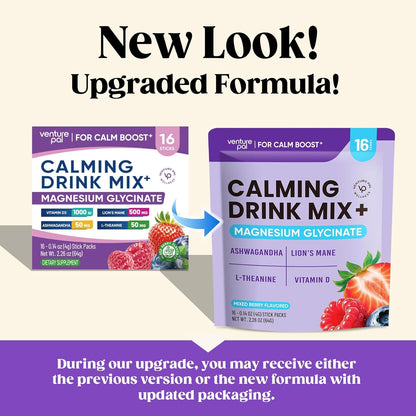 Venture Pal Calming Powdered Drink Mix, Magnesium Glycinate,sugar free