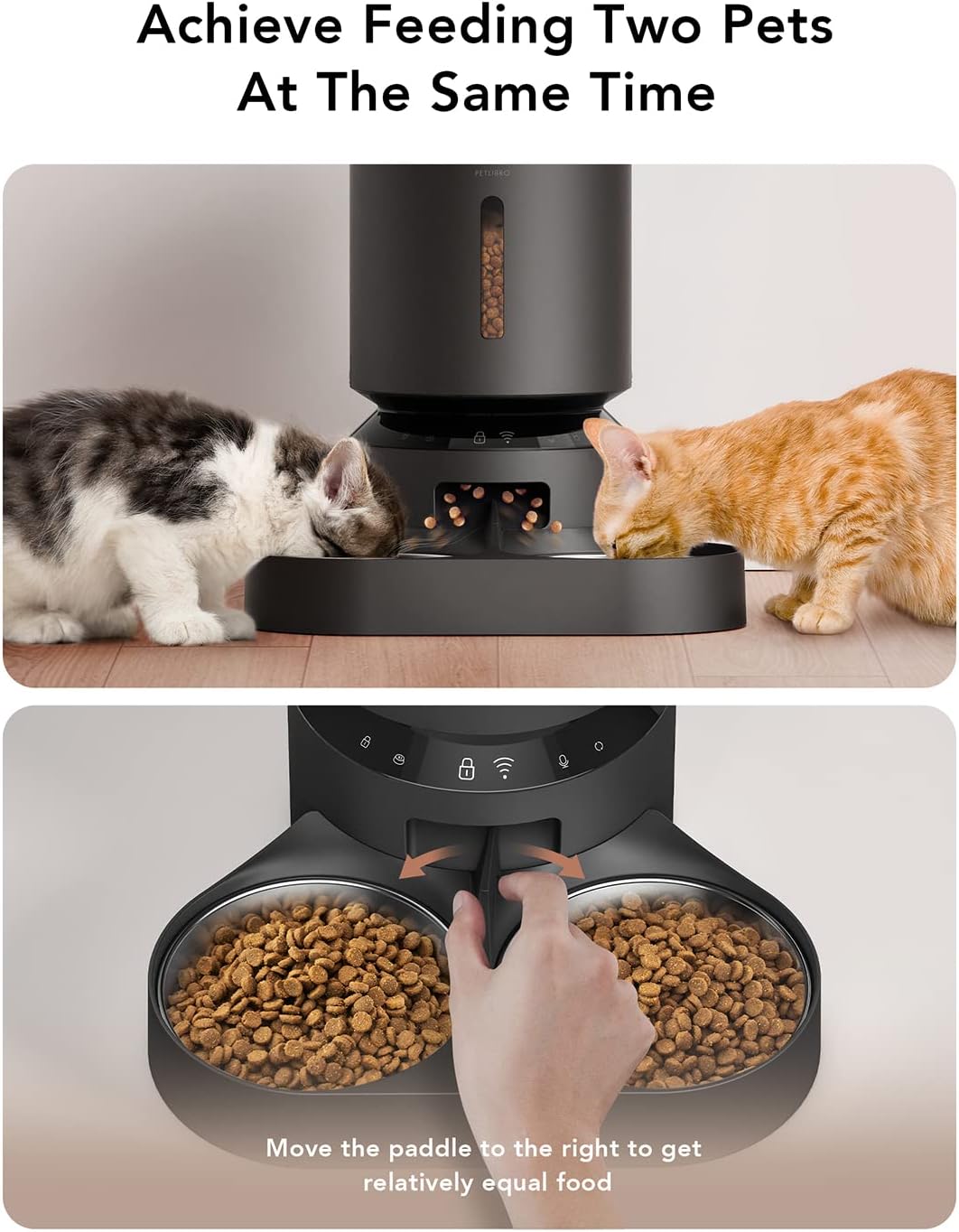 PETLIBRO Automatic Cat Food Dispenser, 5G WiFi Pet Feeder with APP Control for Pet Dry Food 1-10 Meal