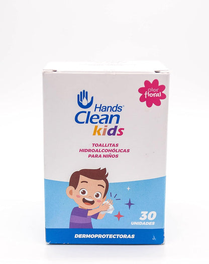 KidsClean | Hydroalcoholic hand disinfectant wipes for children, hand disinfectant wipes for children, pack of 30