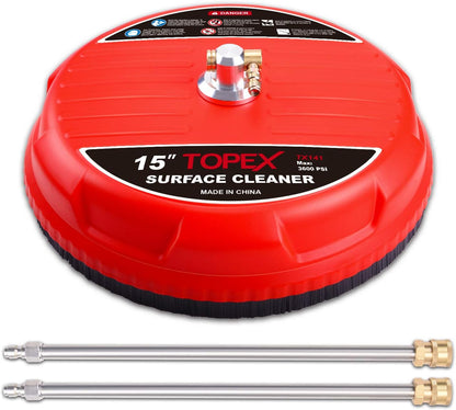 TOPEX 15” Pressure Washer Surface Cleaner w/Quick Connector up to 3600 psi