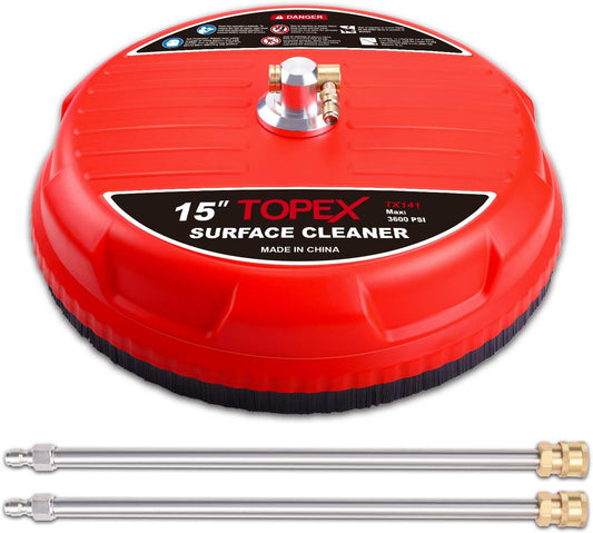 TOPEX 15” Pressure Washer Surface Cleaner w/Quick Connector up to 3600 psi