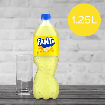 Fanta Lemon Soft Drink 12 x 1.25L Bottle