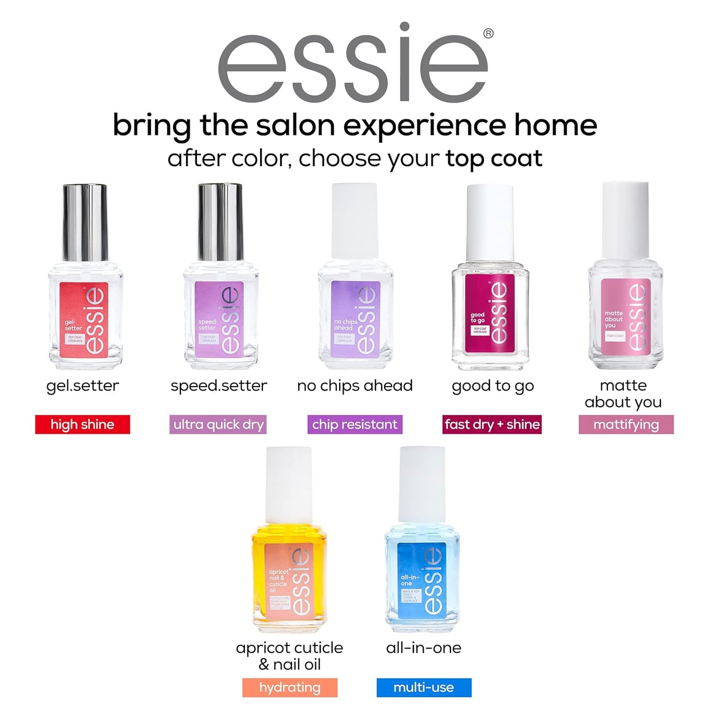 essie Nail Care, 8-Free Vegan, Apricot Nail and Cuticle Oil, softened and nourished cuticles, 0.46 fl oz