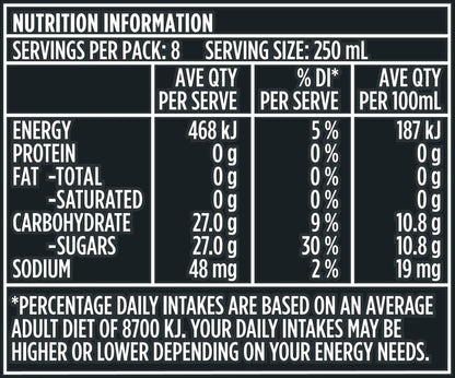 Schweppes Lemonade, 8 x 2L
