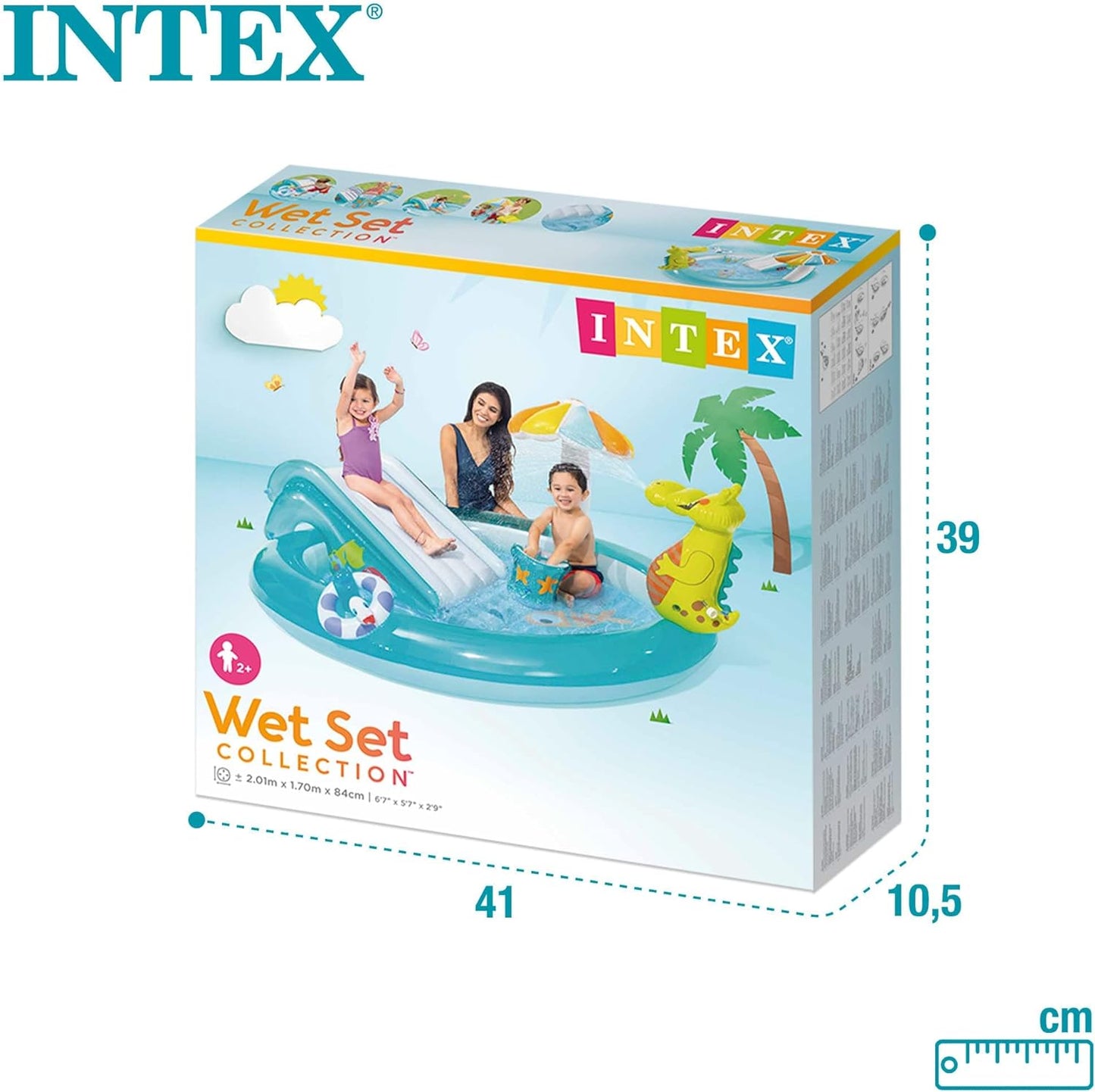 Intex Gator Play Center Inflatable Kiddie Pool Multicolor