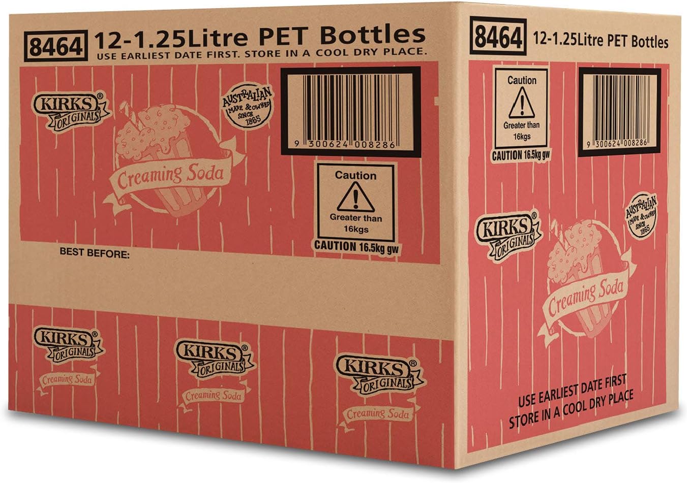 Kirks Creaming Soda 1.25L x 12