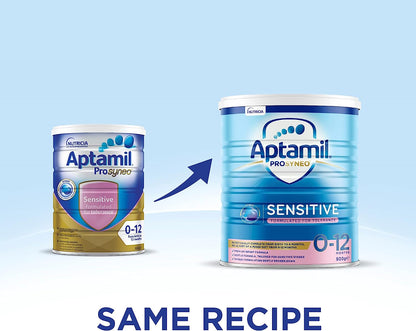 Aptamil Prosyneo Sensitive Baby Infant Formula Formulated for Tolerance from Birth to 12 Months, 900gm