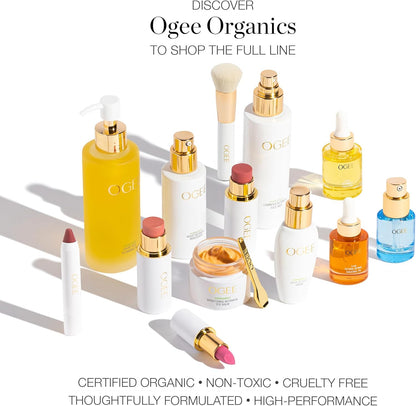 Ogee Sculpted Face Stick (AMBER - SUN KISSED BRONZE) Certified Organic Highlighter Makeup - Multi-Use Bronzer Stick for Face