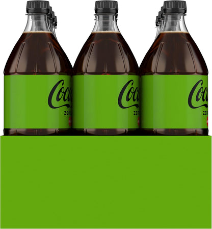 Coca-Cola Lime Coke Zero Sugar Soft Drink 12 x 1.25 Liter