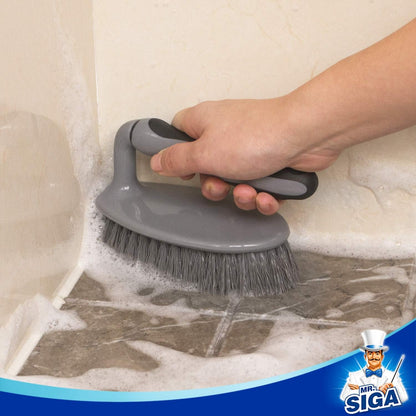 MR.SIGA Heavy Duty Scrub Brush with Comfortable Grip 2-Pack